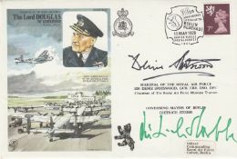 HA38 Lord Douglas Signed by MRAF Sir Dennis Spotswood Mayor of Berlin Dietrich Stobbe. 12 May 1979