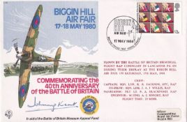 C78c 40th Anniv Battle of Britain signed Johnnie Kent Battle of Britain Pilot 1940. 17 May 1980 BFPS