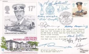 AC29b 47th Anniv of Battle of Britain Signed Fighter 10 WW11 Pilots. 13 Oct 87 BFPS 2154 The 47th
