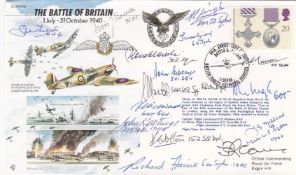 Battle of Britain Major Assault 1 July - 31 October 1940 Signed 15 Battle of Britain Pilots, Crew.