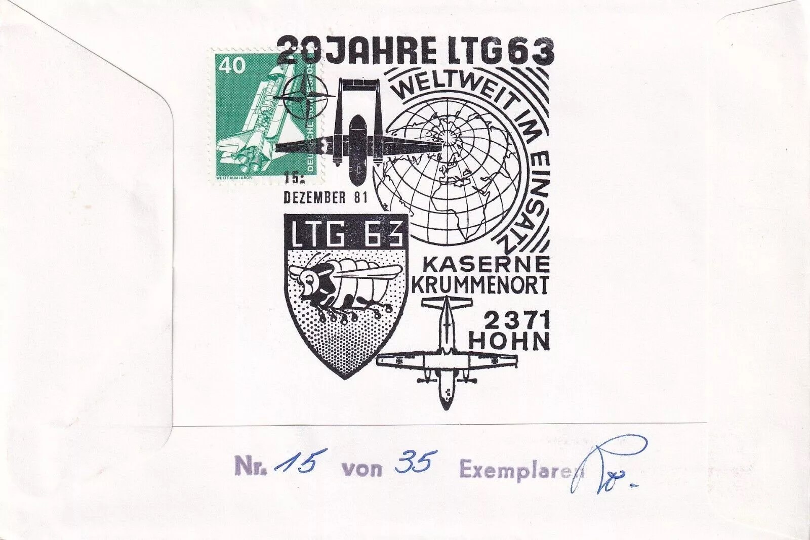 Shooting Down of an Enemy Aircraft from Catapult Ship Signed 2 Luftwaffe Pilots. 3 Aug 81 - BFPS - Image 3 of 5