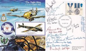 RAFA17a Battle of Britain The Night Blitz Signed 14 Battle of Britain Pilots, Crew WAAF. 24 Sept