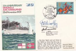 RN17c - 35th Anniversary of Sinking of AMC Rawalpindi Double Signed. 23 Nov 71 - BFPS 1464 10p Black