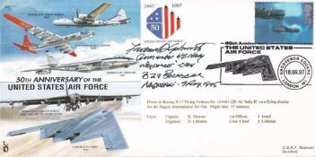 Rare Signed F Ashworth Weaponeer On board B29 Bockscar Dropped Atomic Bomb Nagasaki. 18 09 97