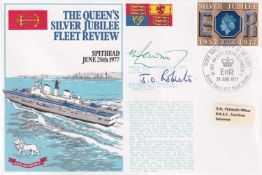 2RN7c The Queen's Silver Jubilee Fleet Review Signed T Lewin and J D Roberts. 28 Jun 77 - BFPS