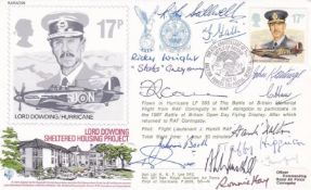 AC29b 47th Anniv of Battle of Britain Signed 14 Battle of Britain Pilots Crew. 13 Oct 87 BFPS 2154