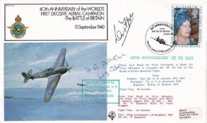 FF20c 40th Anniv of Battle of Britain Signed D Fopp, and H R Allen Battle of Britain Pilots. 13