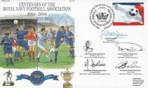 7RN19e Centenary of the Royal Navy Football Association Signed 11. 13 Jan 04 BFPS 2719 Special