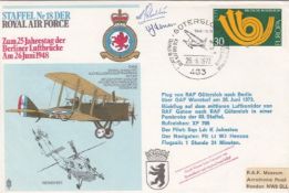 Rare RAFSP1c Gutersloh 18 Sqn, Signed, Covers dropped in Bremerhaven harbour. 26 6 73 Gutersloh 18