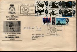Keith Park (1892-1975), a large, (9x6 inch) signed 1965 RAF Biggin Hill Day of Show Cover. Air Chief