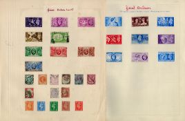 GB Mint & used Stamps plus Worldwide Mint & used on approx 80 to 100 Album pages plus medium sized