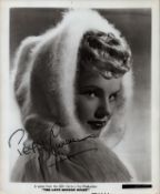 Peggy Cummins (1925-2017), actress. A 10x8 inch publicity photo for her film, 