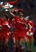 Alan Hansen signed 12x8 inch colour photo pictured with the FA cup during his time with Liverpool