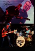 Roger Glover, bassist, songwriter, and record producer. Two signed 11x8 inch (approx.) photos. He is