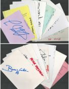 Signature cards collection, Johnny Kidd, Gary Leeds, Henry Cooper, Lisa Stansfield, Helen Shapiro,