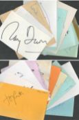 Signature cards collection, Eric Stewart, Mark Wynter, Cat Stevens, Tim Robbins, Ray Davies, Jools