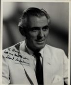 Edward Underdown (1908-1989), actor. A 10x8 inch photo, signed and dedicated in fountain pen ink.