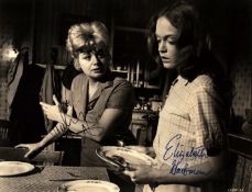Shelley Winters (1920-2006) and Elizabeth Hartman (1943-1987), a dual signed 9.5x7.5 inch photo from