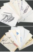 Signature cards collection, Michael Parkinson, Danny Boyle, Tony Christie, Michael Bolton, Nanci