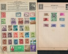 Album Pages with used Worlwide Stamps Countries Include Canada, New Zealand, New Foundland, New