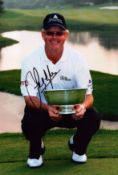 Sandy Lyle signed 12x8 inch colour photo. Good condition. All autographs come with a Certificate