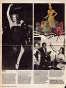 Doris Day signed 15x11 inch newspaper photo page. Good condition. All autographs come with a
