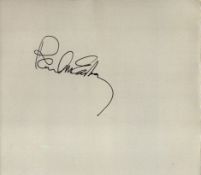 Paul McCartney signed card 6.5x5.5 inch in size. Good condition. All autographs come with a