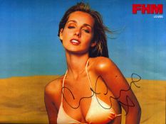 Louise Redknapp signed 10x8 inch FHM colour photo. Good condition. All autographs come with a