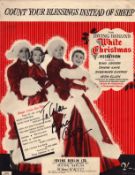 Bing Crosby signed Count Yor Blessings Instead of Sheep from White Christmas vintage music score