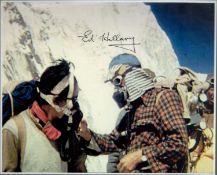 Sir Edmund Hilary signed 10x8 inch colour photo. Good condition. All autographs come with a