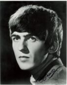 George Harison signed 10x8 inch black and white photo. Good condition. All autographs come with a