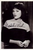 Madeline Kahn signed 10x7 inch black and white photo. Good condition. All autographs come with a