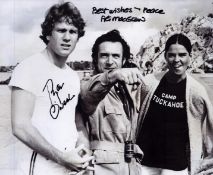 Ali MacGraw and Ryan O'Neal, a dual signed 10x8 