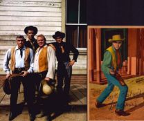 Lorne Greene signed 6x4 inch 
