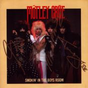 Mötley Crüe signed Smokin' In The Boys Room/ Use It Or Lose It Vinyl 7