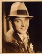 Bing Crosby signed 10x8 inch sepia photo. Dedicated and TLS dated June 17 with original mailing