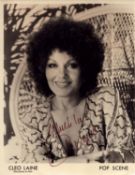 Cleo Laine signed 10x8 inch black and white vintage promo photo. Good condition. All autographs come