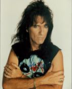 Alice Cooper signed 10x8 inch colour photo. Good condition. All autographs come with a Certificate