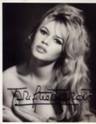 Brigitte Bardot signed 10x8 inch black and white photo. Good condition. All autographs come with a
