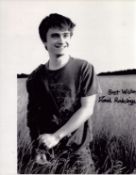 Daniel Radcliffe signed 10x8 inch black and white photo. Good condition. All autographs come with