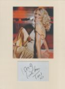 Tess Daly signed white signature page Approx, 6x4 Inch plus Unsigned colour photo 10x8 Inch, overall
