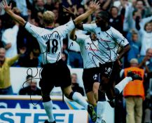 Multi signed Ben Thatcher and Anthony Gardner Spurs Tottenham, 10x8 Inch Colour Photo. Good