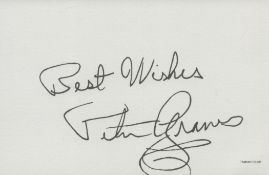 Peter Graves signed on reverse of colour photo 5, 5x3, 5 Inch, Was an American actor who portrayed