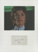 Jessica Walter signed white signature page 5x3 Inch plus Unsigned colour photo 10x8 Inch, overall