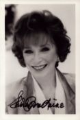 Shirley MacLaine signed 6x4 Inch black and white photo, Is an American actress and author. Good