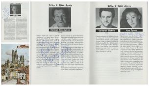 Multi signed Colin Baker, Norman Rossington, Kym Dyson Programme, The Marlowe Theatre Canterbury,