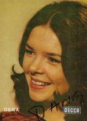 Dana signed promo colour photo 4, 25x3 Inch Approx. Good condition. All autographs come with a