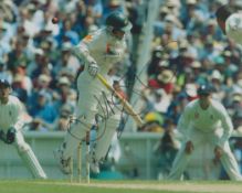 Justin Langer, AM signed colour photo 10x8 Inch, Is an Australian cricket coach and former