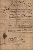 Historical French Correspondence documents, We, Governors and our Lieutenants General in our