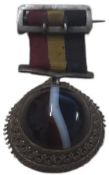 Belgium medal, Measuring approx 2 inches including ribbon, No more details available. Good